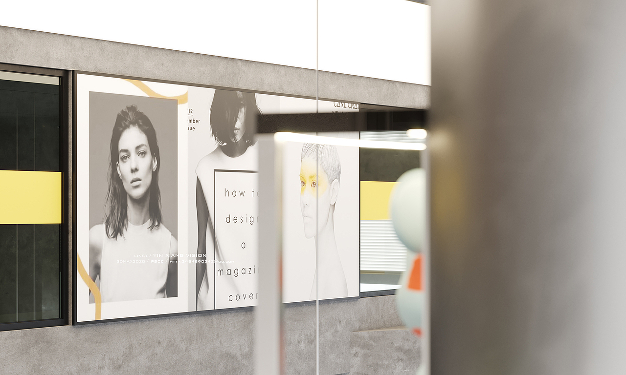 潮流理发店空间表现