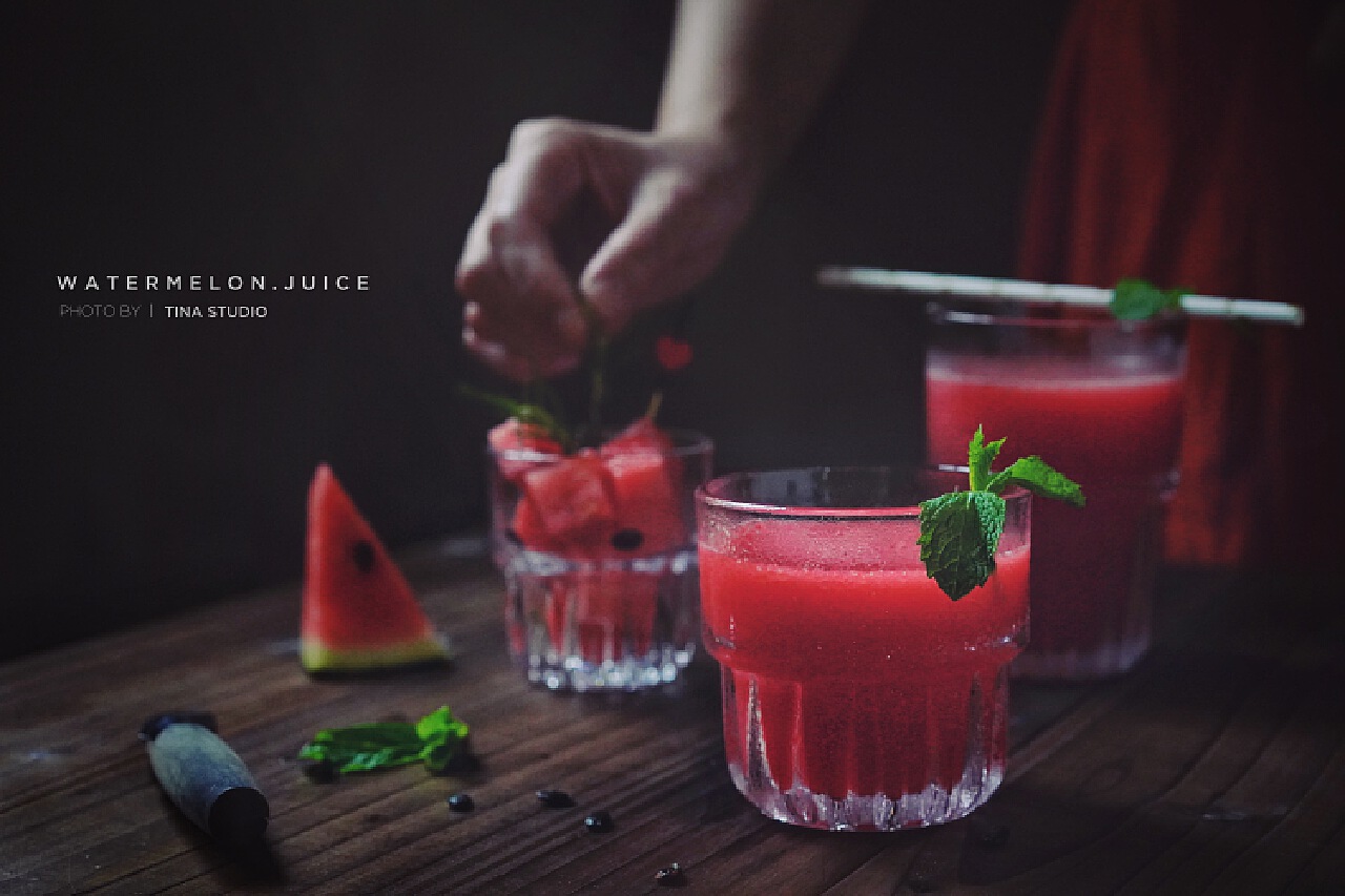 西瓜汁|摄影|产品摄影|夏天的柠檬水 - 原创作品 - 站酷 (ZCOOL)