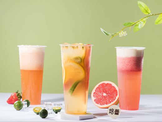 水果茶饮拍摄