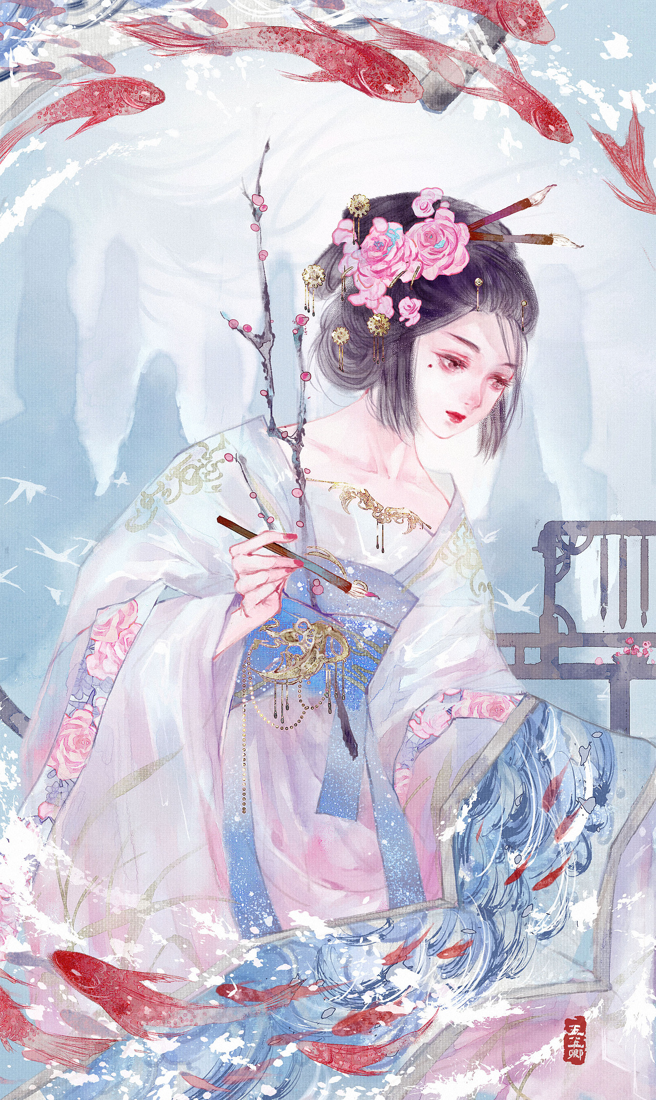 【古风插画】随随高级版的课前测试