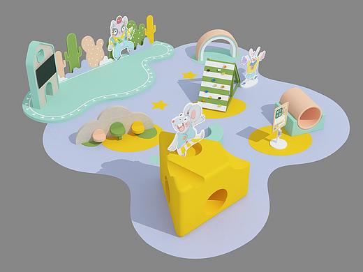 TP | 3D效果圖 | 兒童區(qū)（團(tuán)隊(duì)作品）（個(gè)人主頁(yè)-ZNTM0NjE5MDQ=） - 場(chǎng)景 - 站酷設(shè)計(jì)師TP鐵鐵鐵原創(chuàng)素材 - 站酷ZCOOL