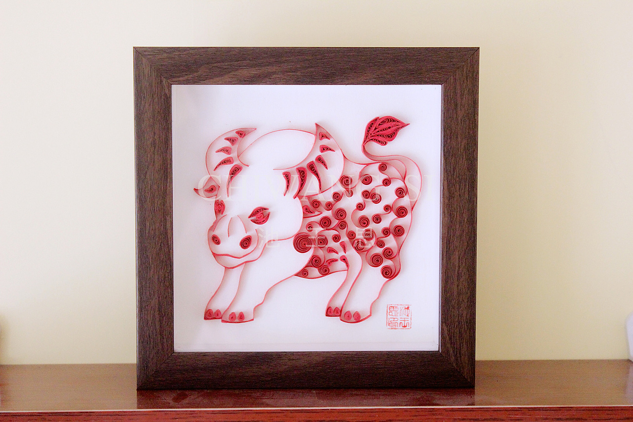 衍纸纯手工原创——《十二生肖》