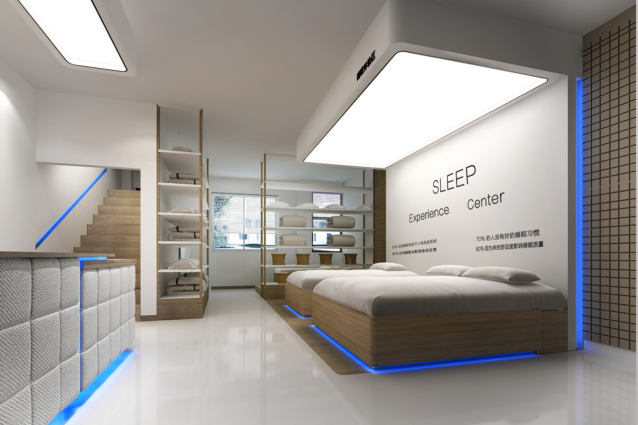 隆力奇睡眠体验店设计