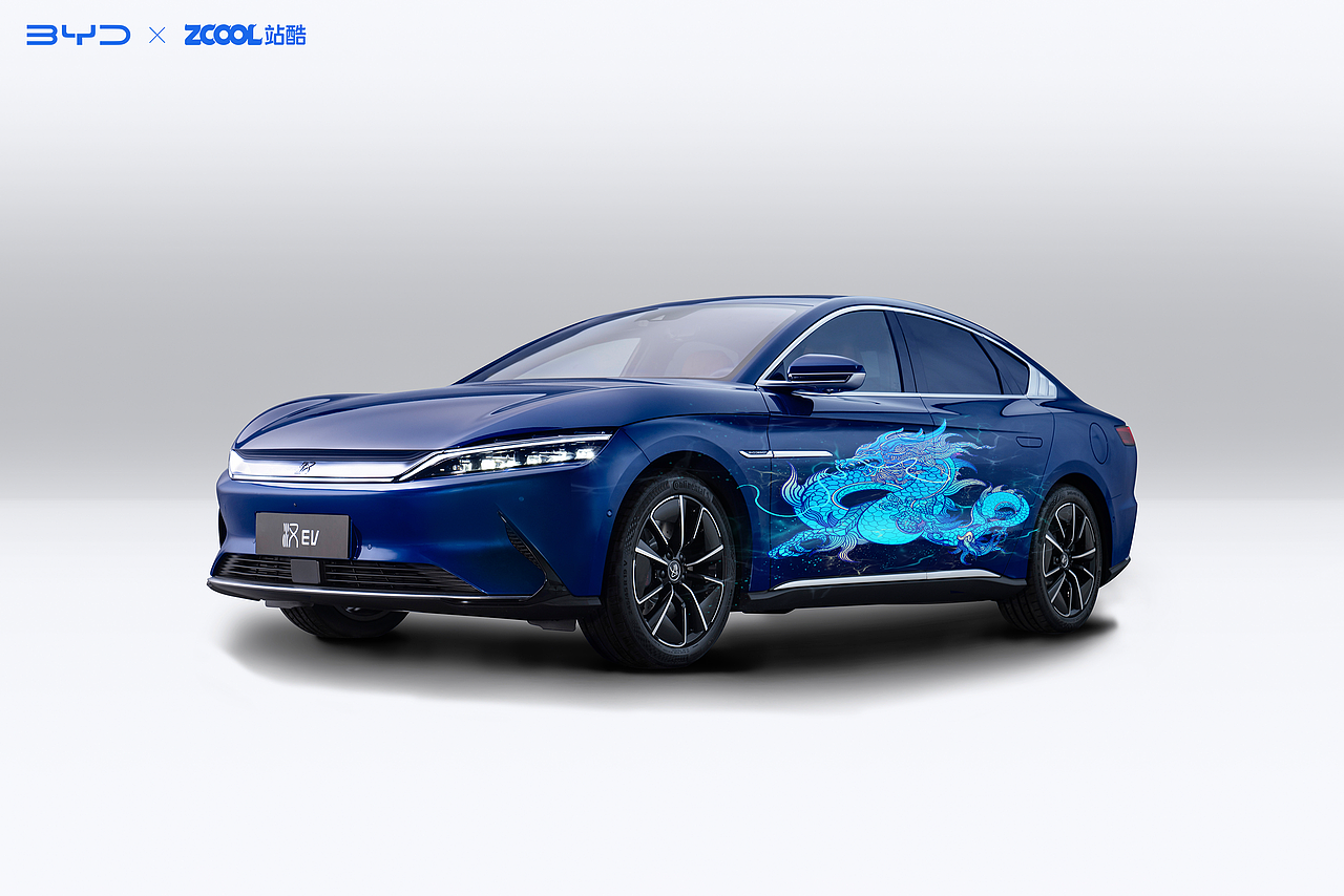 BYD汉EV/龙颜主题插画