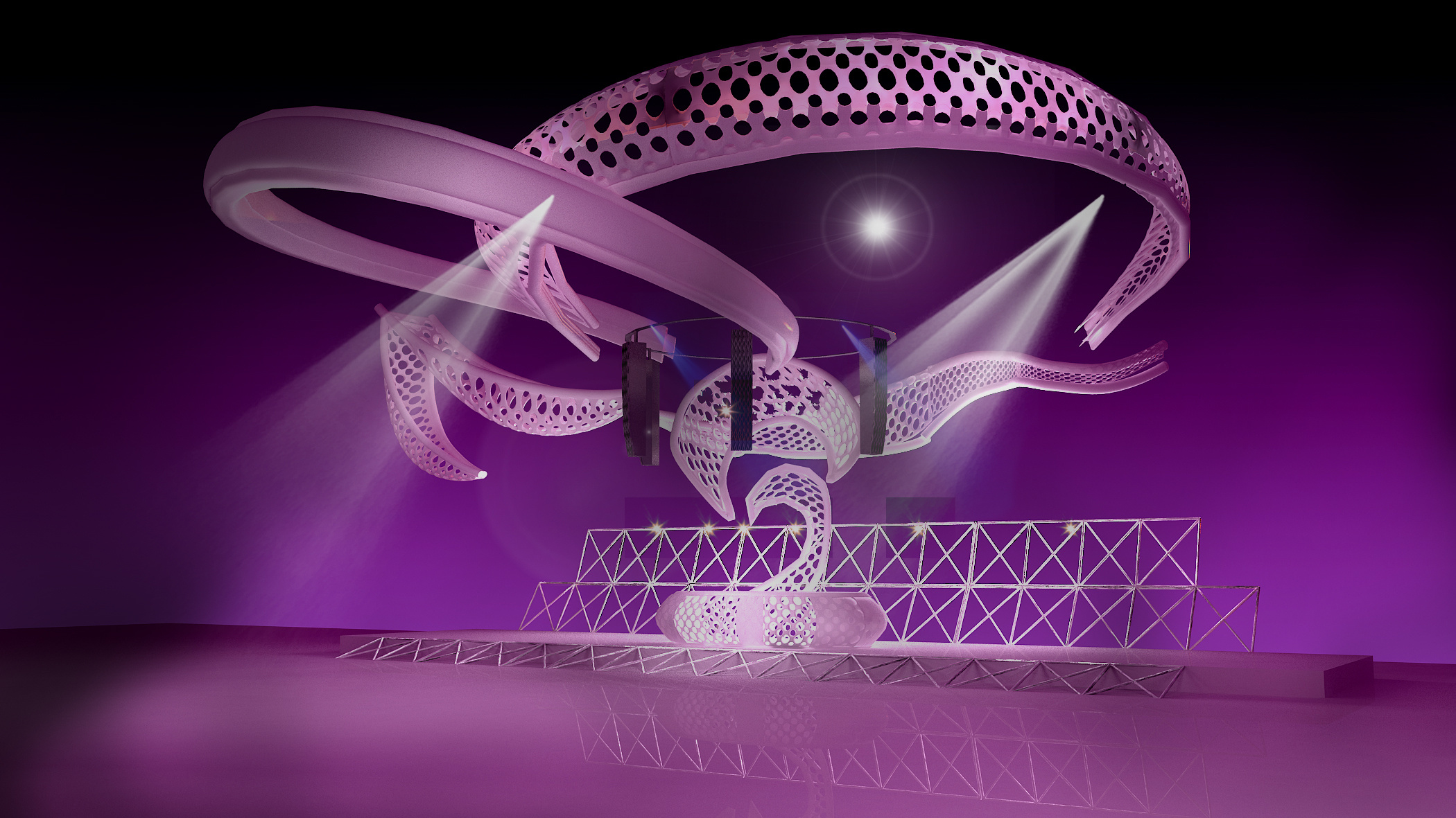 【音乐节类型舞美设计效果图集合】|空间|舞台美术|苏菲soash - 原创