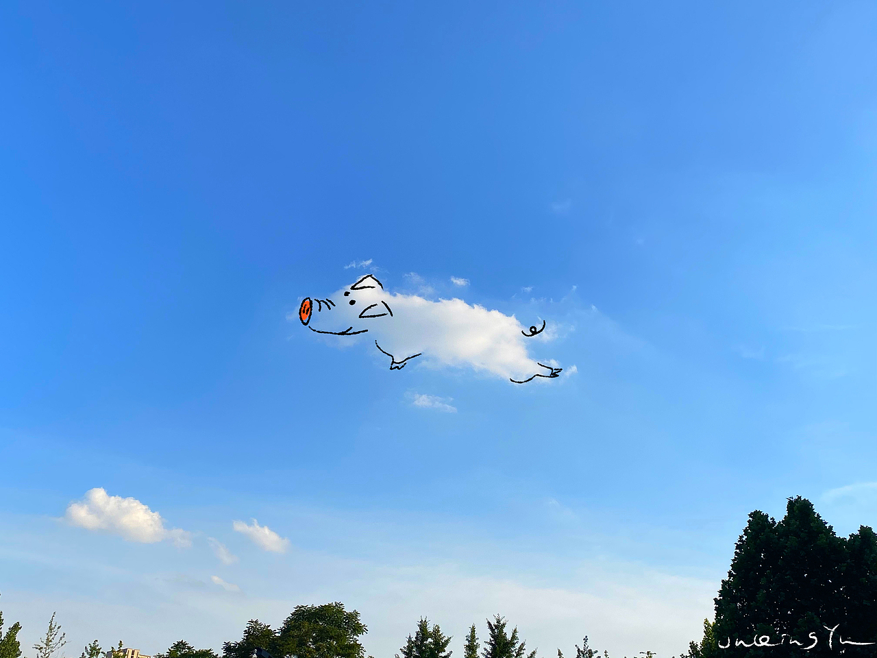 云是天空的告白（图ZMjEyMDkwNzQ4） - 新锐潮流插画 - 站酷设计师橘青鱼原创素材 - 站酷ZCOOL