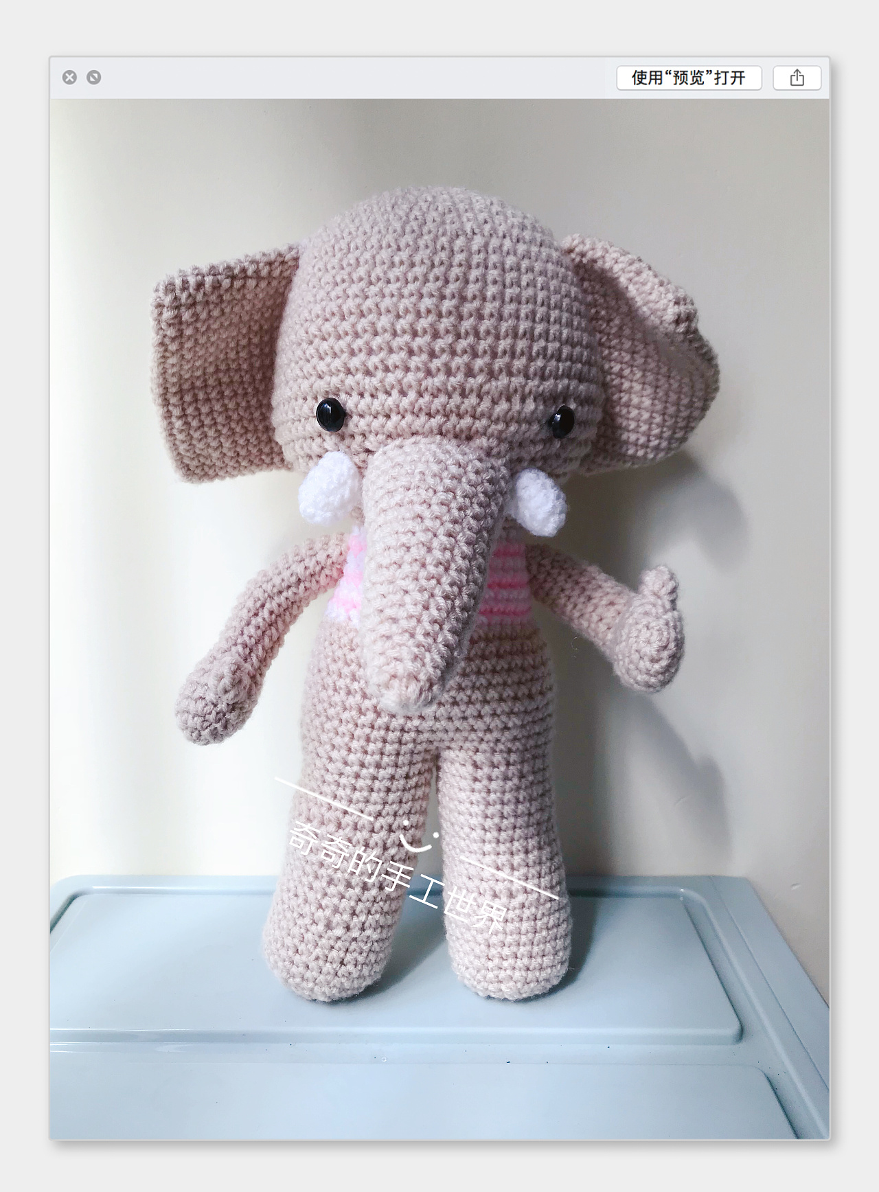 钩针钩织编织毛线玩偶动物手工制作|手工艺|其他手工艺|奇怪的奇奇