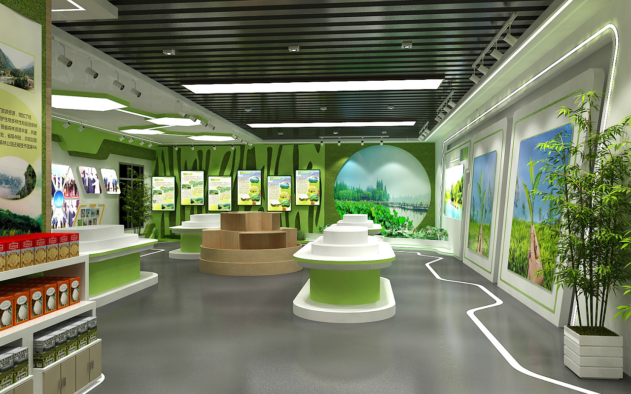农产品展厅设计效果图图片