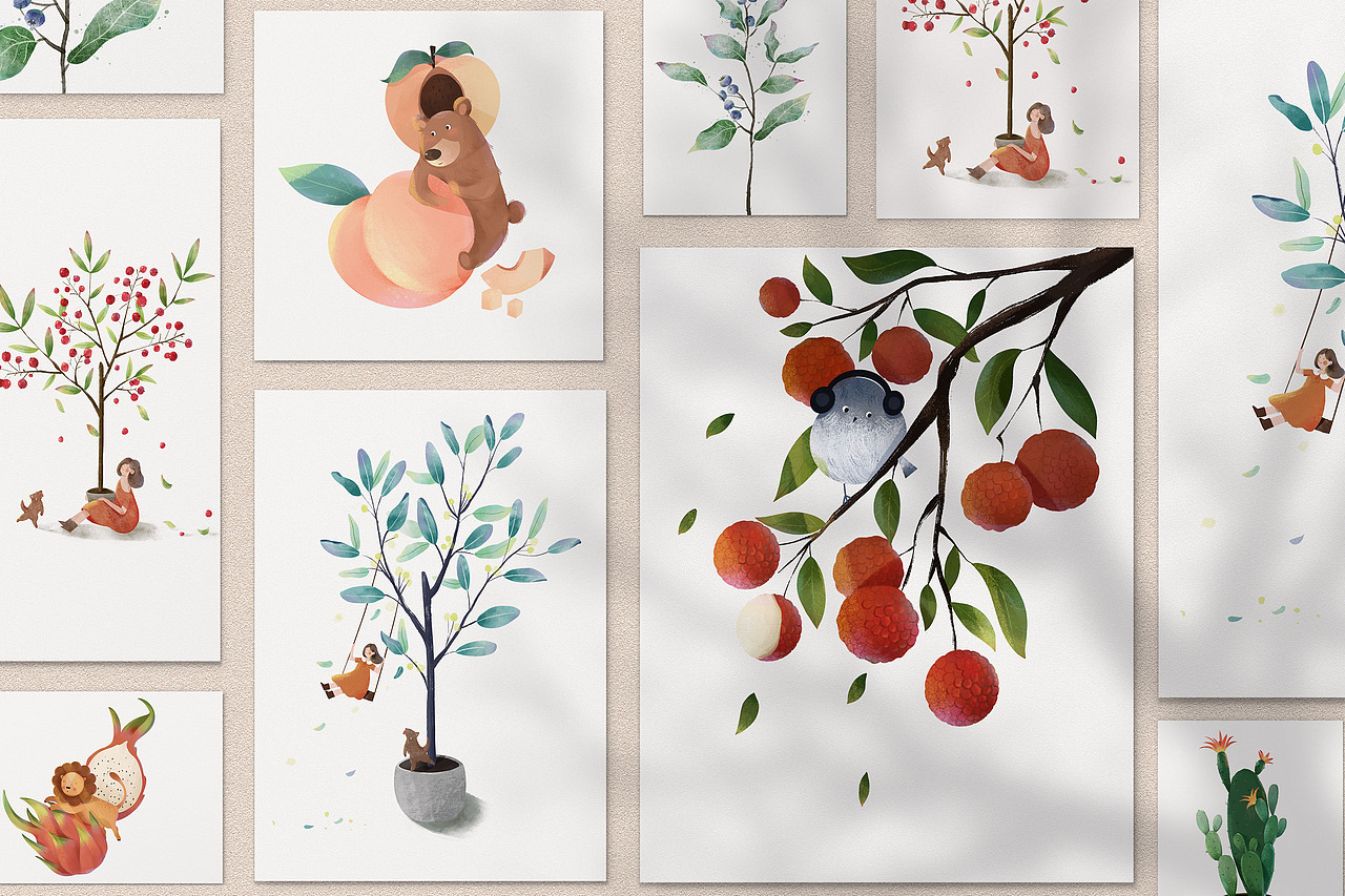 植物包装插画系列（图ZMjc5MzI1ODM2） - 商业插画 - 站酷设计师悦兮19原创素材 - 站酷ZCOOL