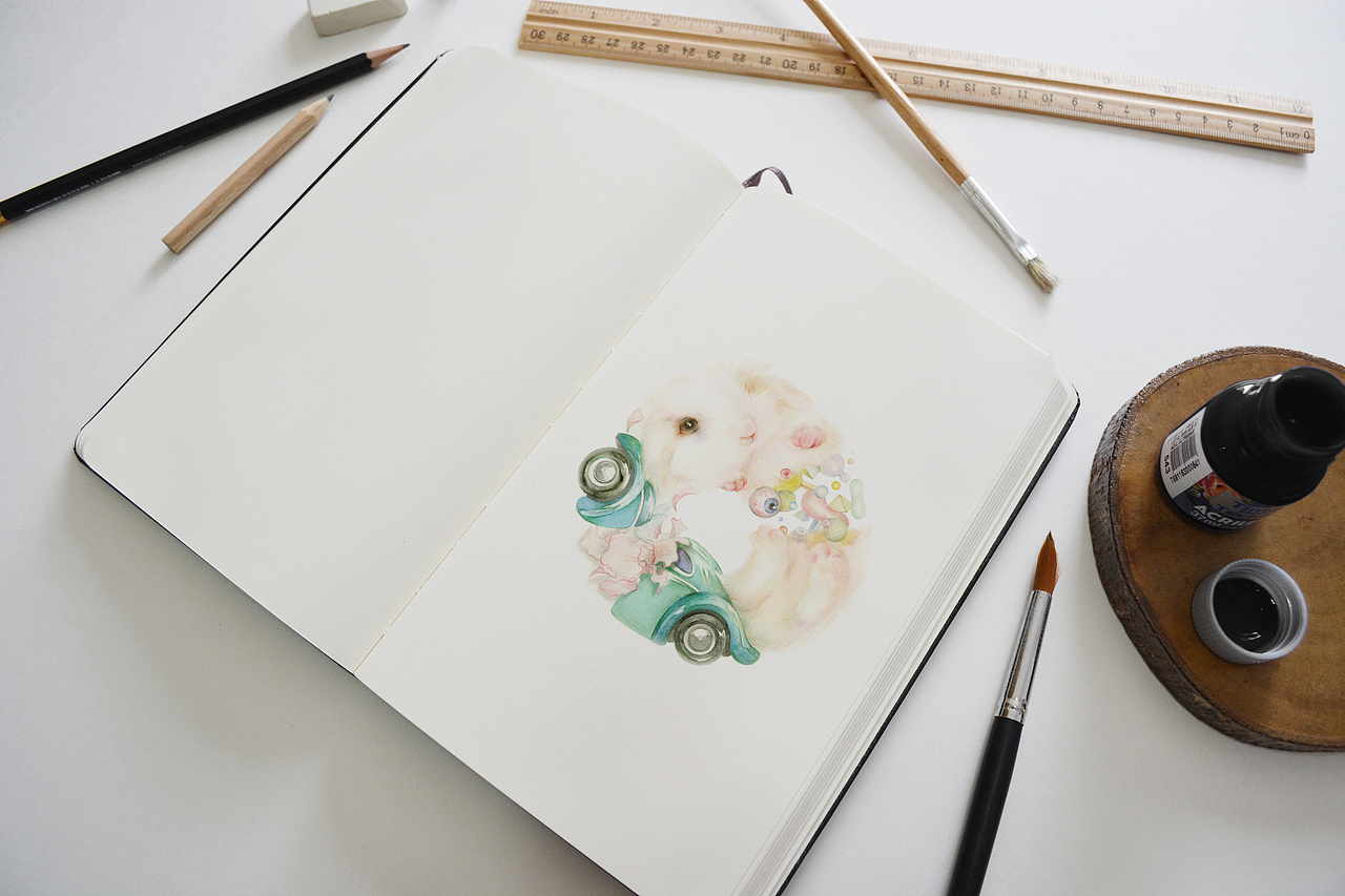 香水包装插图（图ZMTMxNDAzMTgw） - 商业插画 - 站酷设计师多眠Domin原创素材 - 站酷ZCOOL