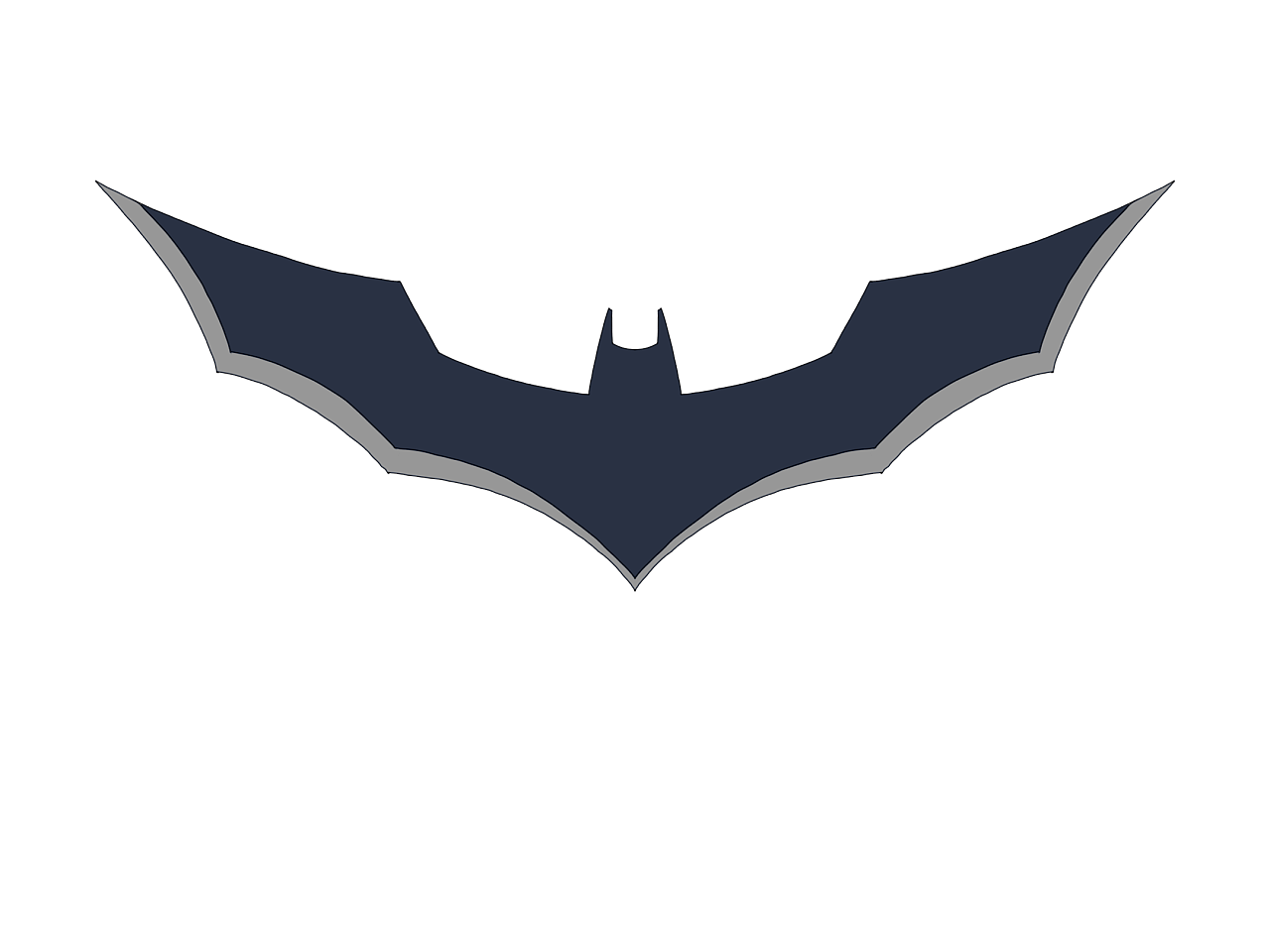 线切割蝙蝠侠标志图片