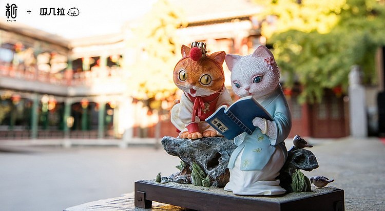 末匠丨瓜几拉《红楼梦·宝黛喵》（图ZMTM2NzE5ODQ0） - 手办/模玩 - 站酷设计师末那工作室原创素材 - 站酷ZCOOL