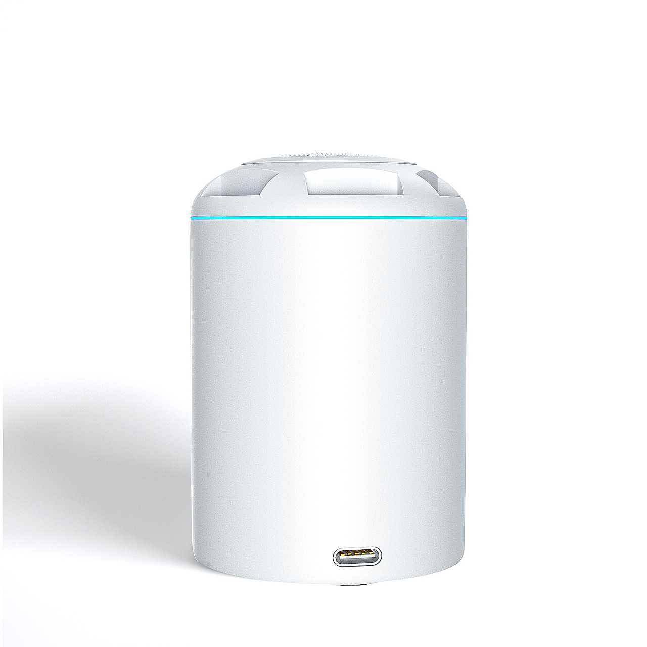 白色音响建模渲染 亚马逊