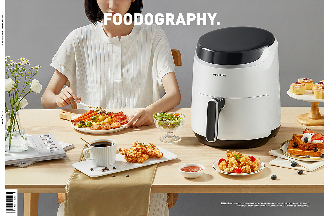 小家电摄影 | 比依空气炸锅 ✖ foodography（图ZMjEwNjk4OTYw） - 产品摄影 - 站酷设计师Foodography原创素材 - 站酷ZCOOL