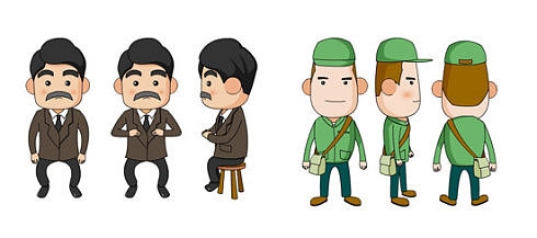 很久以前的卡通人物设计