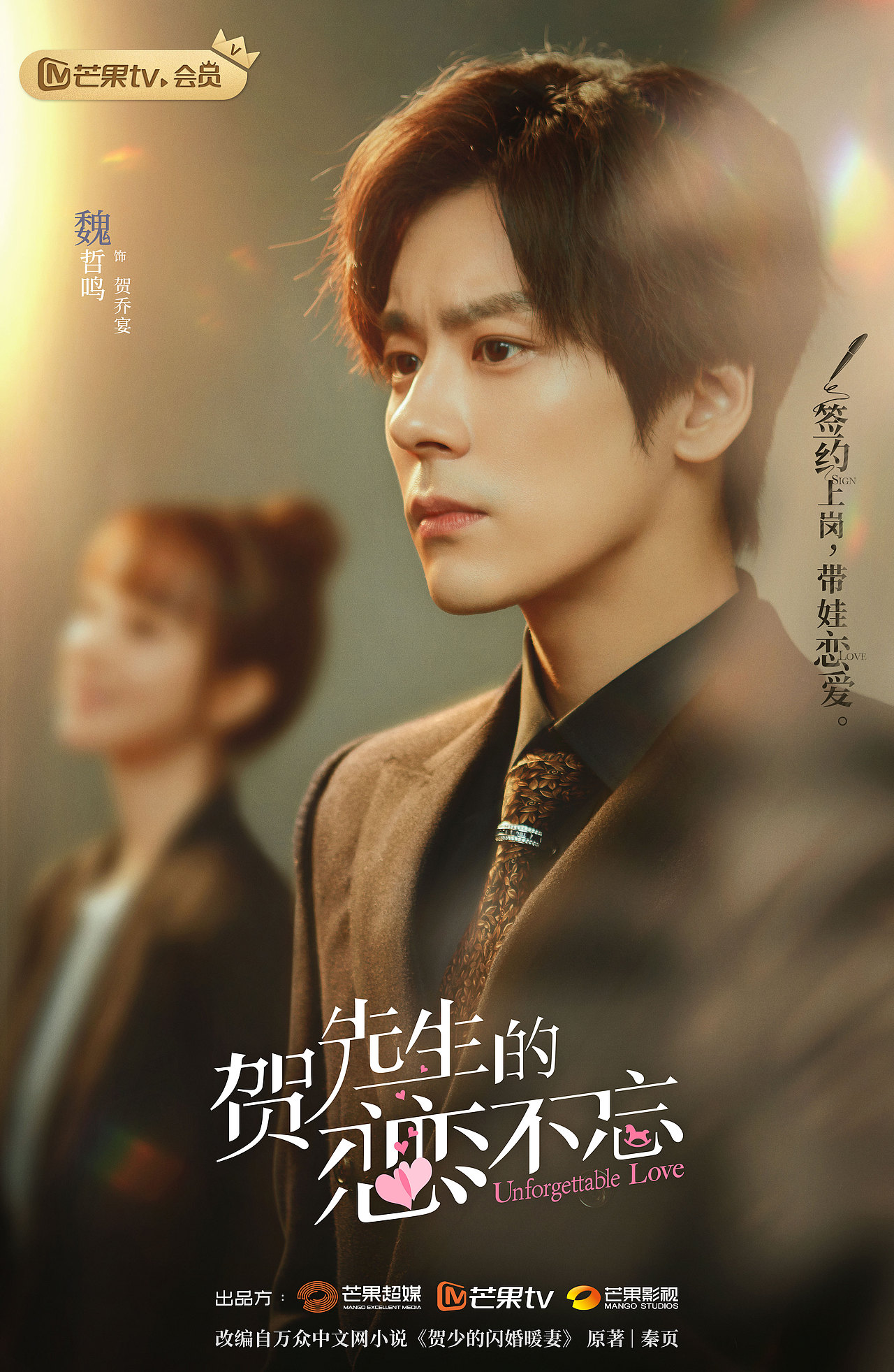 电视剧《贺先生的恋恋不忘》关系海报+群像海报