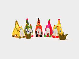 管他什么大貓石塑黏土擺件