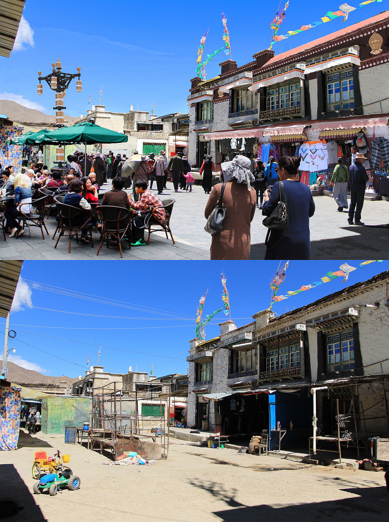 西藏某村庄改造前后对比