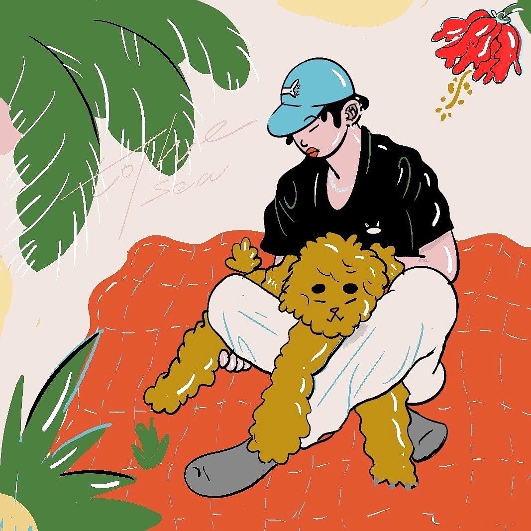 热带男孩tropical boys插画