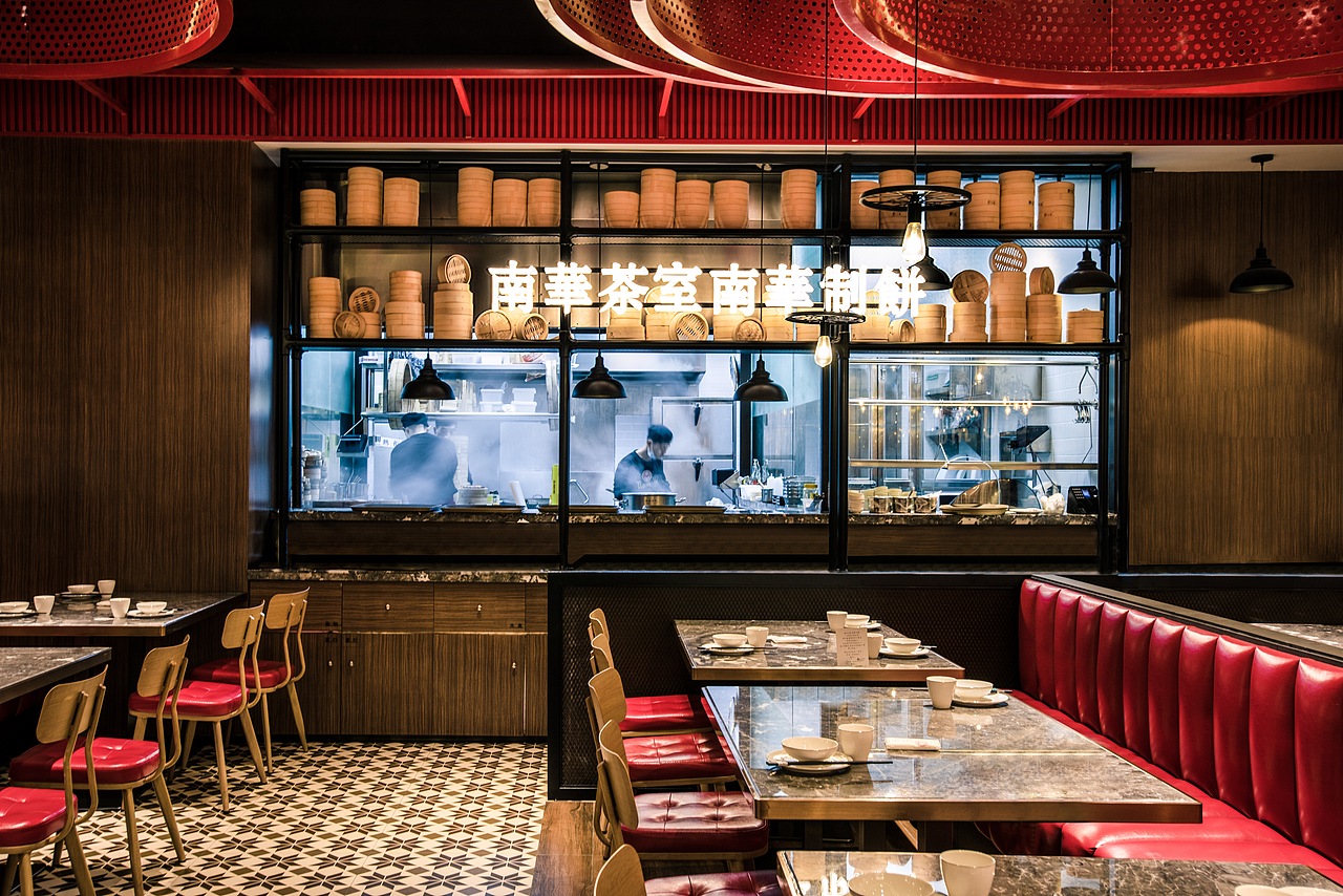 华空间设计·南华茶室（Nom Wah）深圳湾店（图ZMTU4NDA1MjM2） - 家装设计 - 站酷设计师华空间设计原创素材 - 站酷ZCOOL