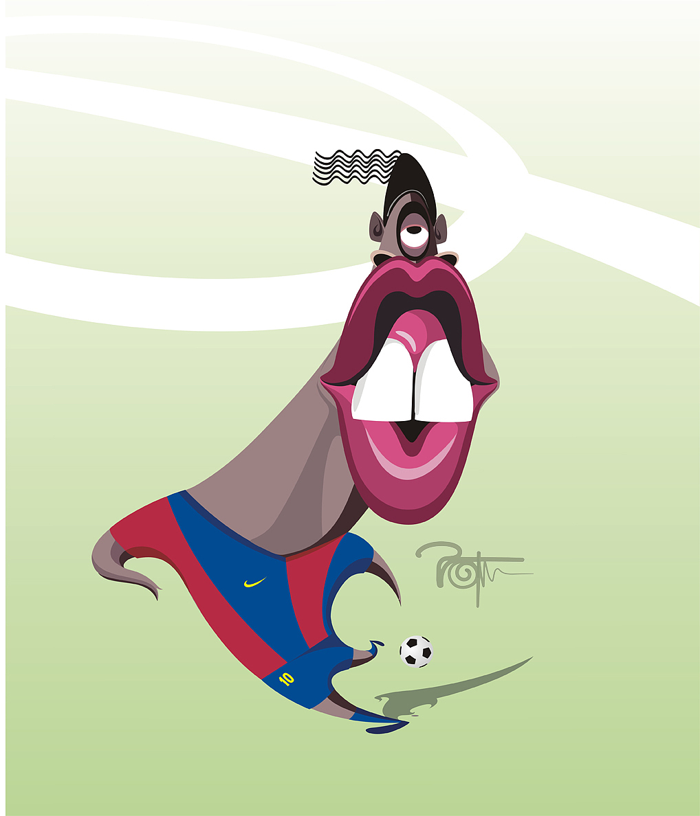 个人原创矢量肖像漫画