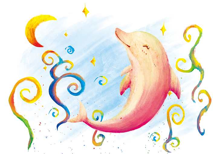 当然海豚妈妈也来了（图ZNTAyNzcwNzI=） - 商业插画 - 站酷设计师仨俩一原创素材 - 站酷ZCOOL