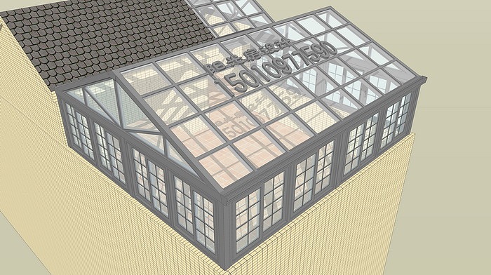 人字顶阳光房效果图设计