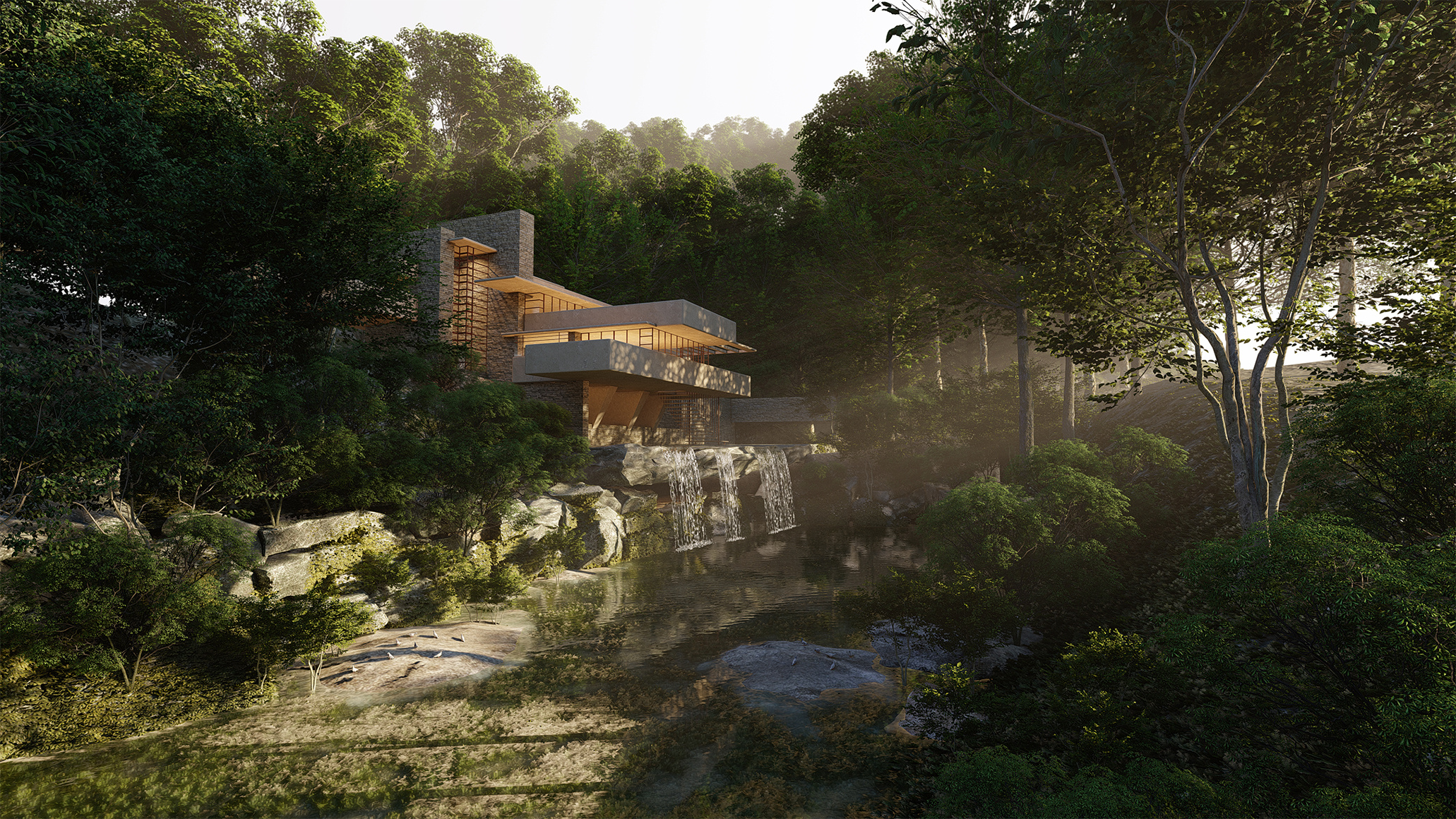 赖特的流水别墅