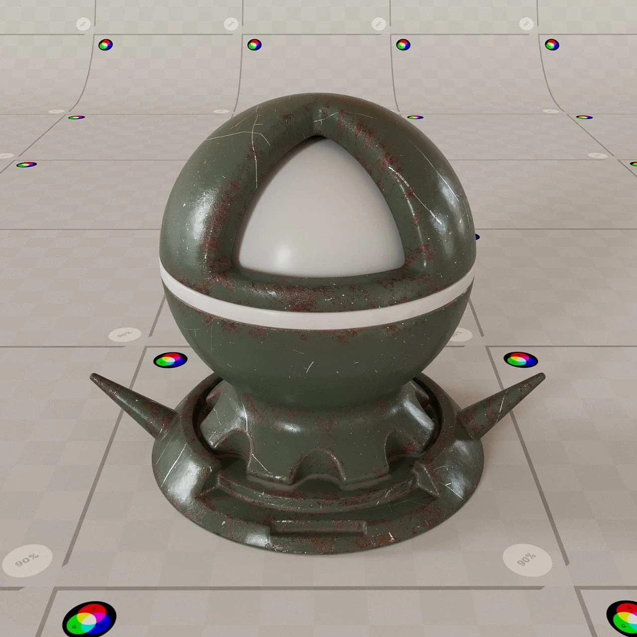 刷漆金属 | 混合材质练习 | cgi