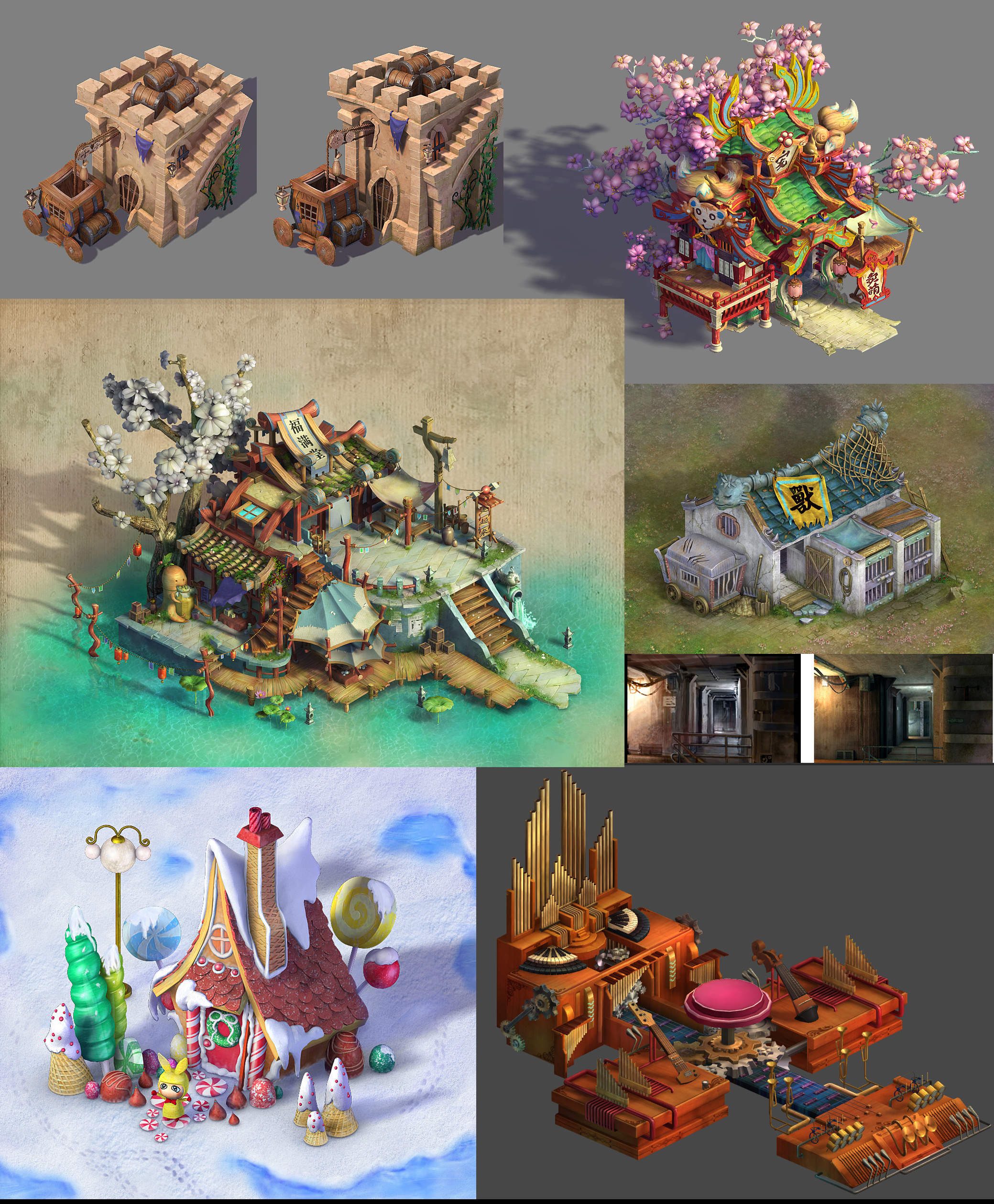 个人3d创作《恐龙乐园场 纯真童年场景 小作品》