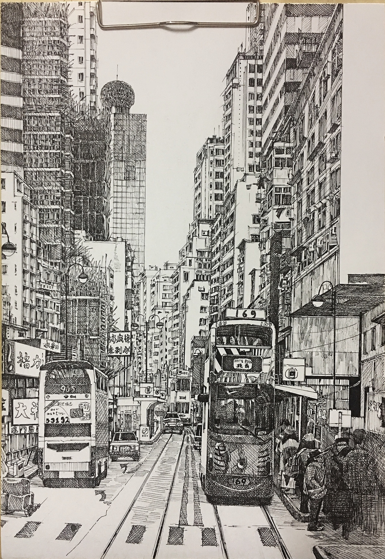 香港 钢笔画（图ZMTg3ODU4MjY0） - 艺术插画 - 站酷设计师谭木星一一原创素材 - 站酷ZCOOL