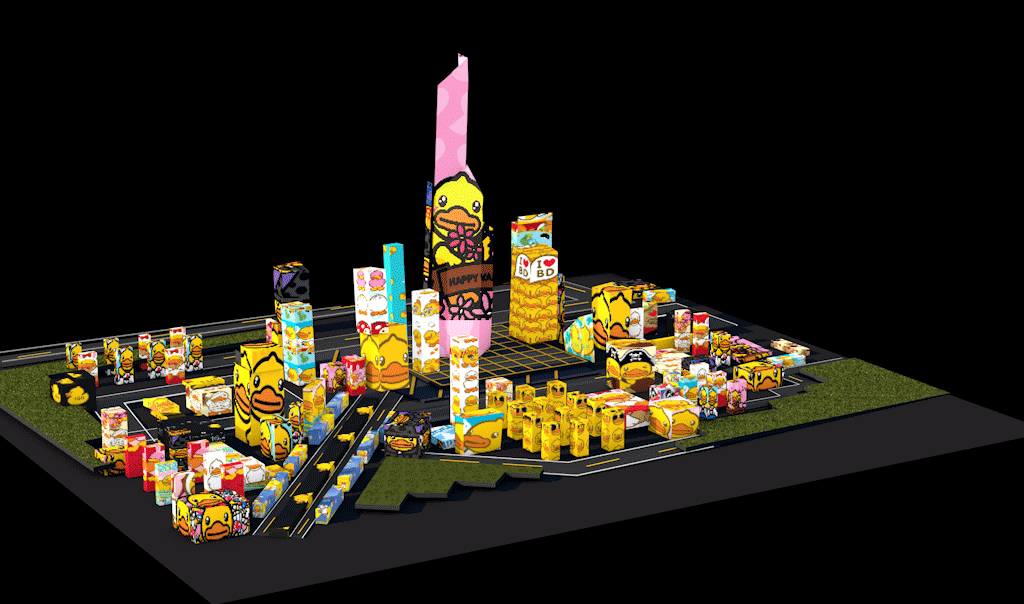 Sand table projection ——香港中银大厦