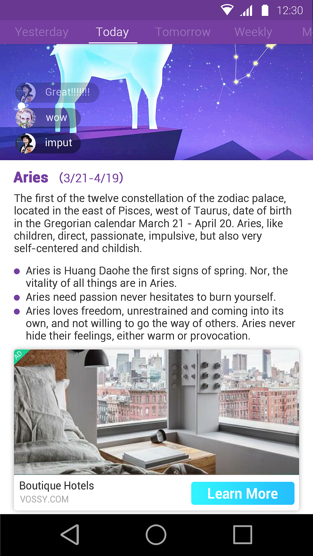 Horoscope（图ZODUxNjM0MjA=） - APP界面 - 站酷设计师中杯冰美式原创素材 - 站酷ZCOOL