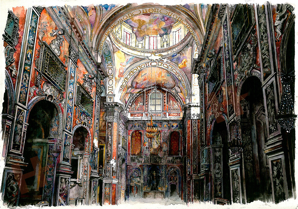 路思义教堂色彩分析图片