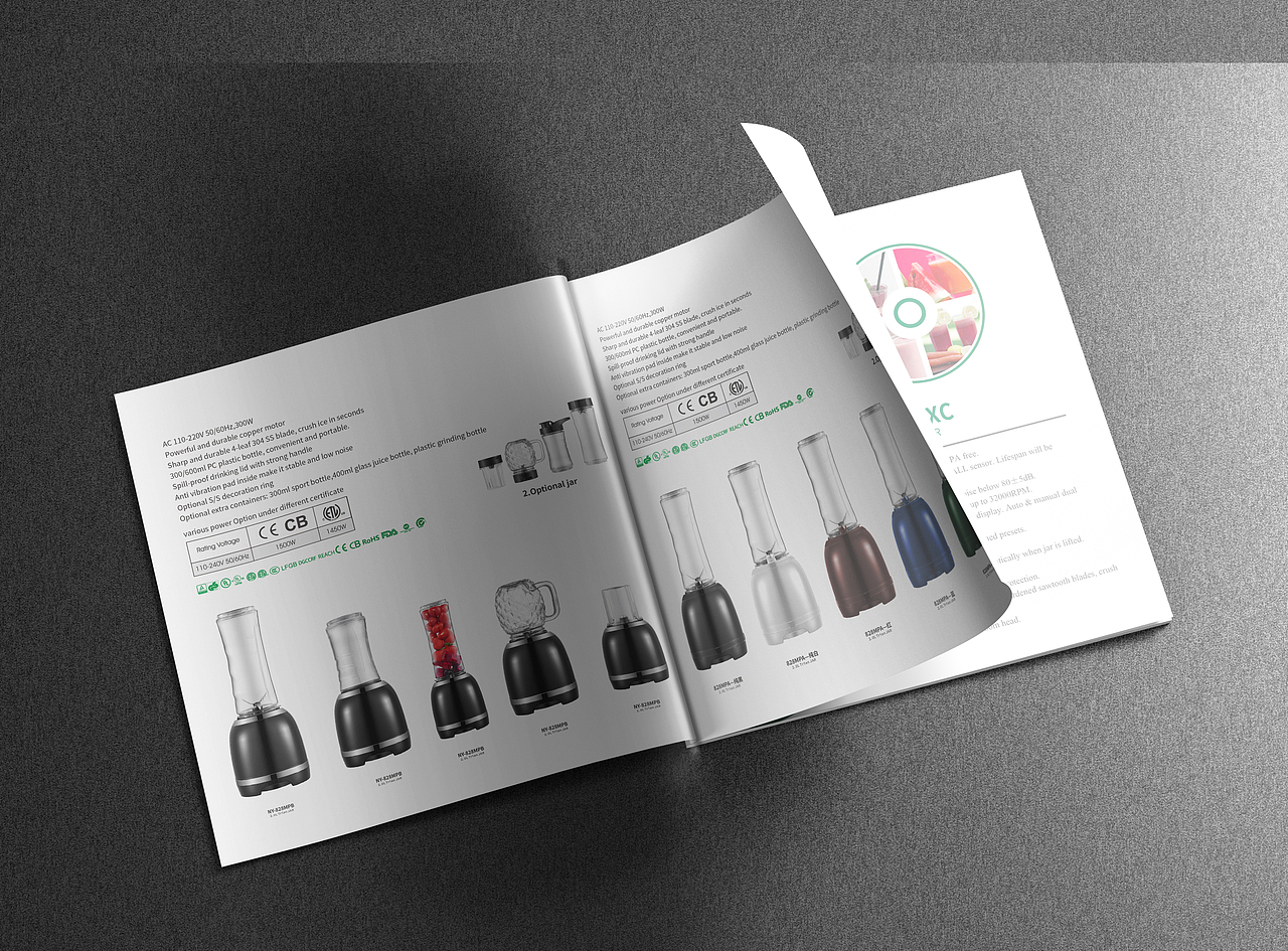 榨汁机画册设计（图ZMjYwMDgxNDQ4） - 书籍/画册 - 站酷设计师雨闪闪美学设计原创素材 - 站酷ZCOOL
