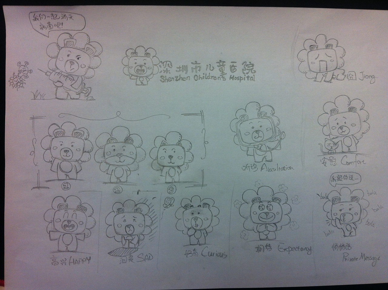 儿童医院吉祥物一枚（图ZMjIwNDI1Mjg=） - IP形象 - 站酷设计师花_小花原创素材 - 站酷ZCOOL