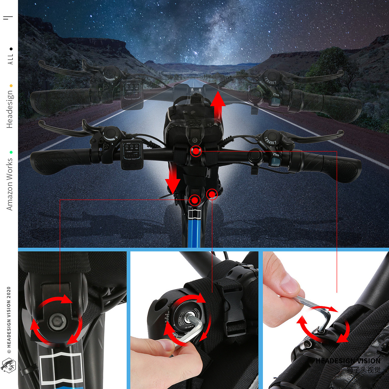 自行车产品拍摄_主图设计_A+页面设计-狮子头视觉