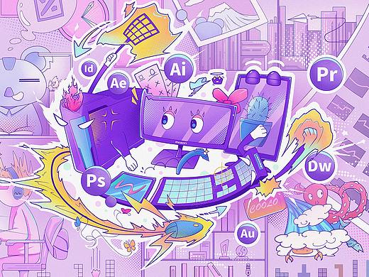 电脑主机套装/商业插画