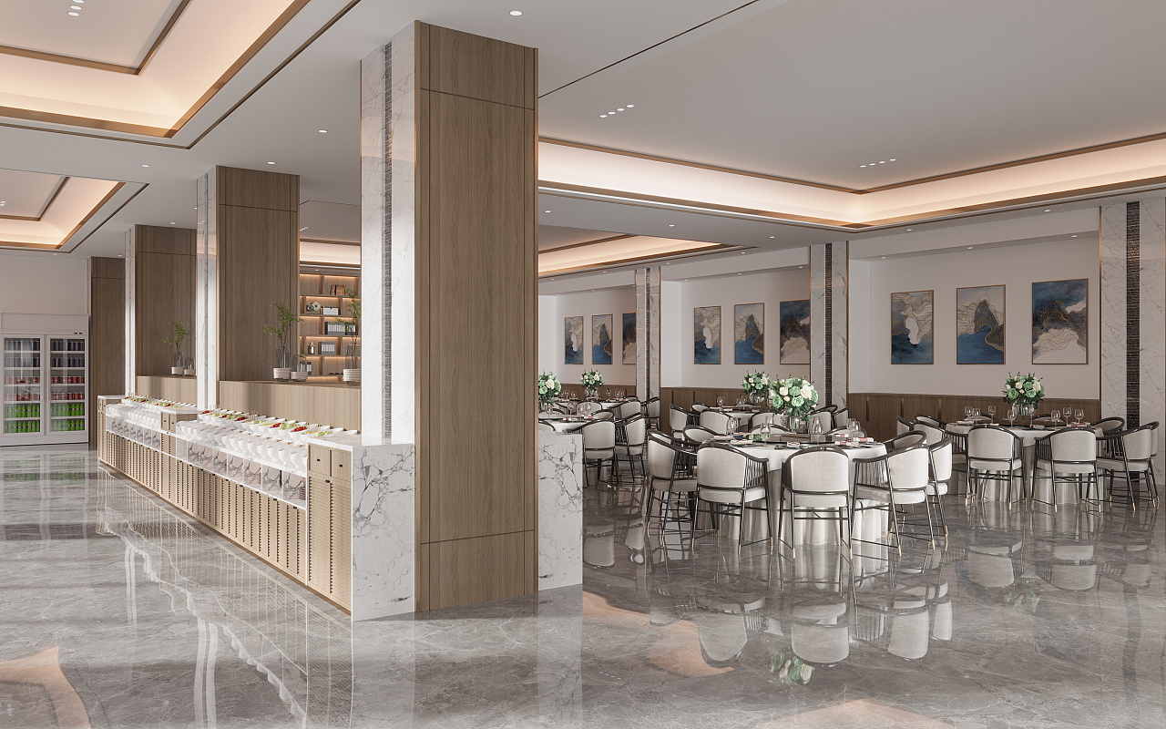 新中式接待餐饮空间