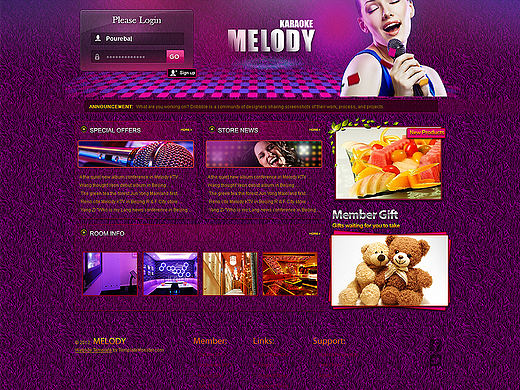 KTV 迷幻 霓虹 唱歌 苏州专业网页设计 网页设计 袁景硕 冷残诗 #（个人主页-ZMjE2NjM4MA==） - 企业官网 - 站酷设计师JinSoo原创素材 - 站酷ZCOOL