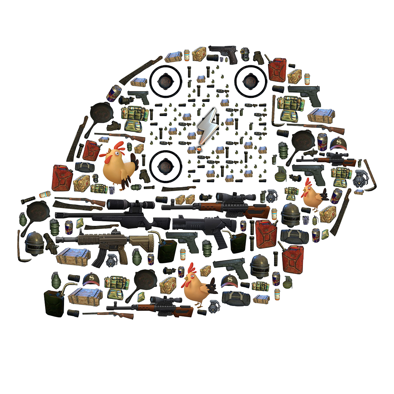 艺术二维码吃鸡绝地求生:刺激战场