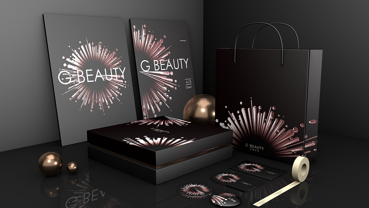 G-Beauty金鹰美妆 品牌形象设计（图ZNzQ1NTQ2OTY=） - 品牌 - 站酷设计师王坤Jacky原创素材 - 站酷ZCOOL