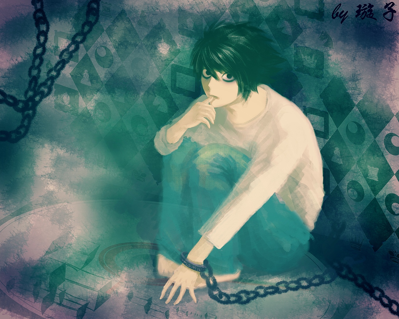 死亡笔记L（图ZMTI2MDIzNTc2） - 创作习作 - 站酷设计师多多丸SAMA原创素材 - 站酷ZCOOL