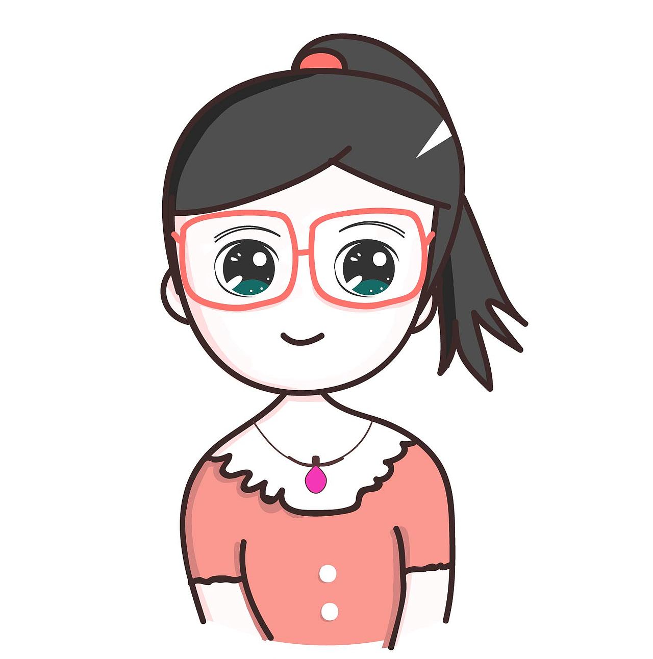 ai扁平插画 卡通表情 卡通logo