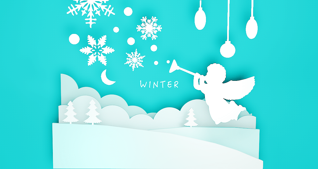 winter剪纸设计（图ZMTMxMjI4Njgw） - 场景 - 站酷设计师只会唱情歌原创素材 - 站酷ZCOOL