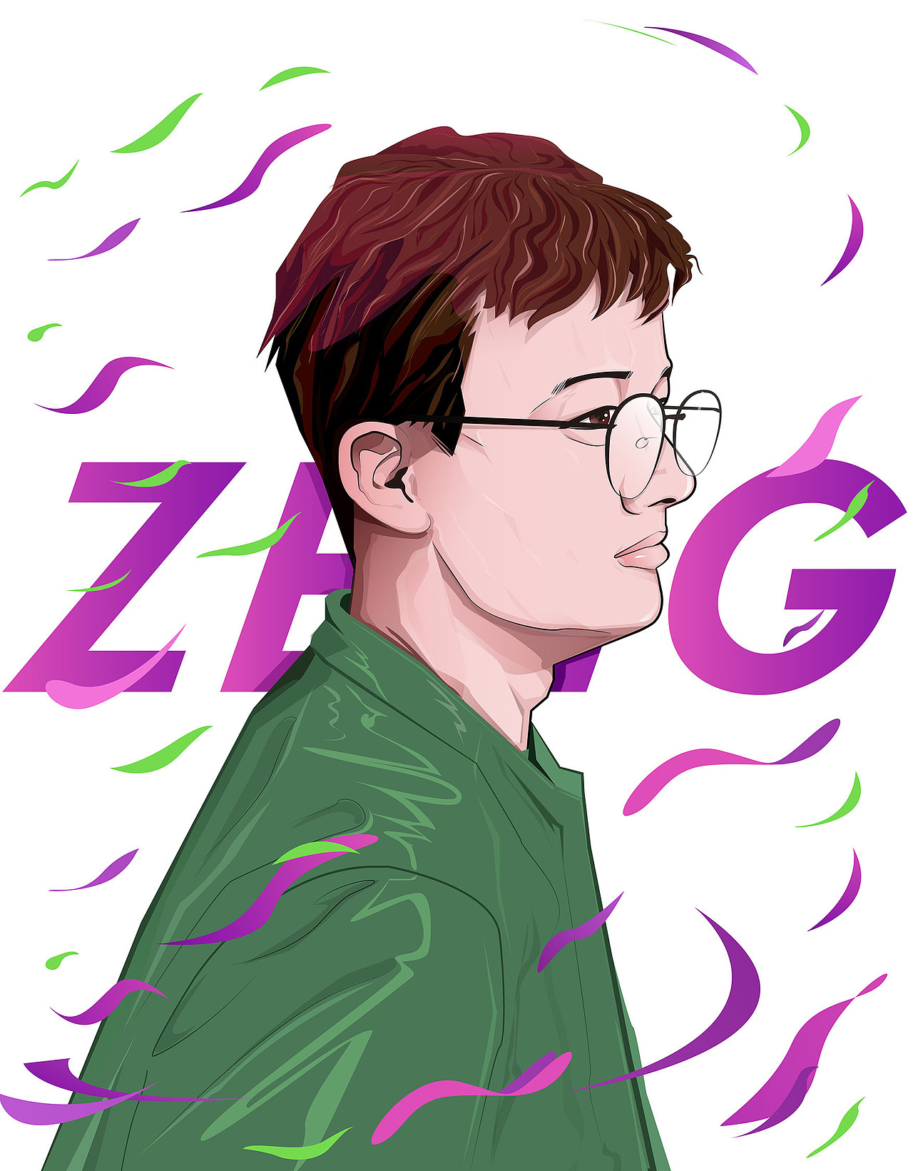 自画像（图ZMTMyOTY0ODI0） - 创作习作 - 站酷设计师面条要加蛋原创素材 - 站酷ZCOOL