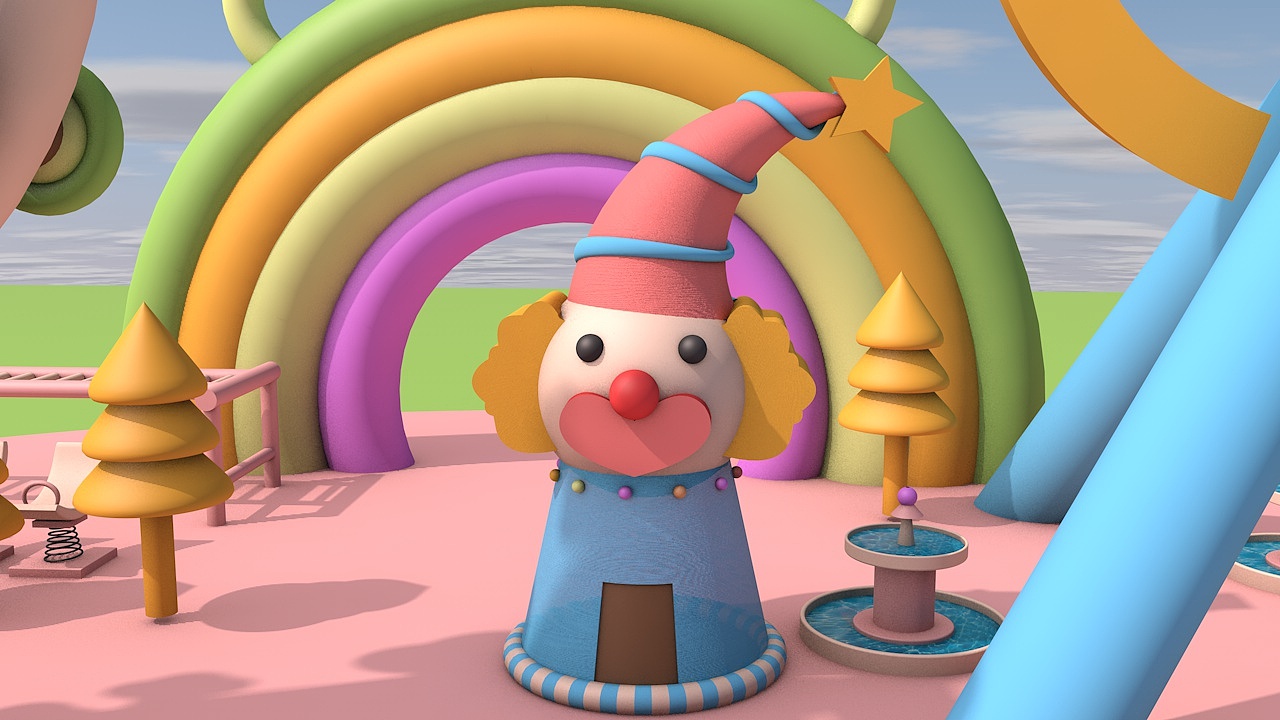 原創(chuàng)C4D游樂園建模（圖ZMjM1MzQ3ODk2） - 場景 - 站酷設(shè)計(jì)師豬娜子原創(chuàng)素材 - 站酷ZCOOL