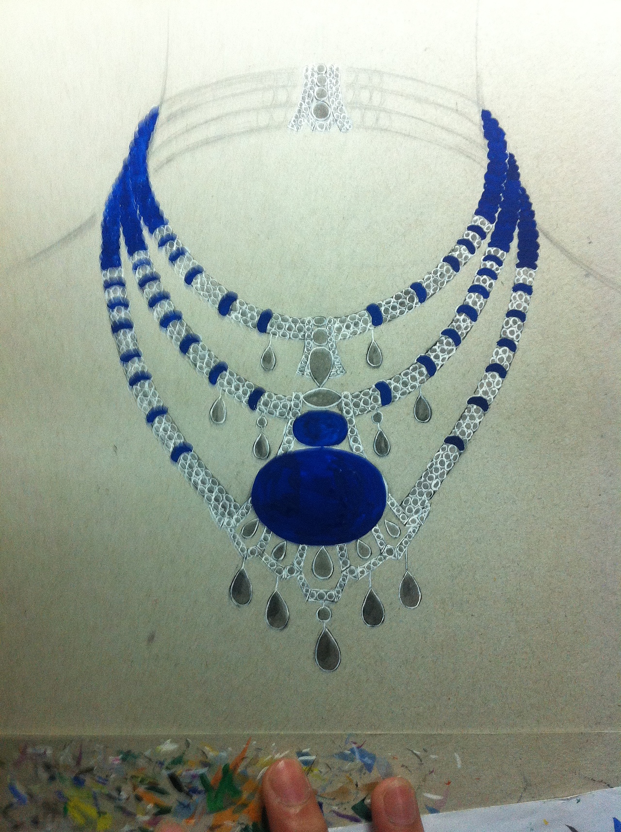 一些首饰手绘（图ZMjk4NTMwODA=） - 创作习作 - 站酷设计师7_LLL原创素材 - 站酷ZCOOL