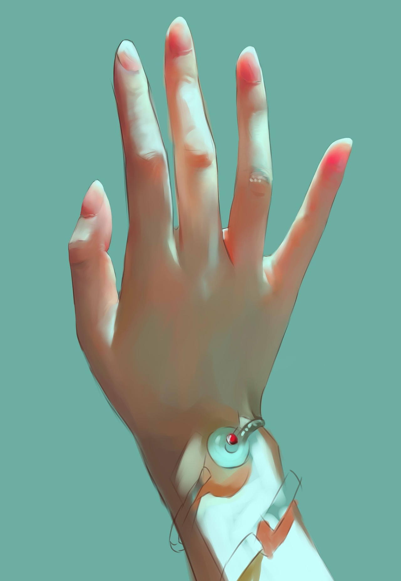 我好久没画手了