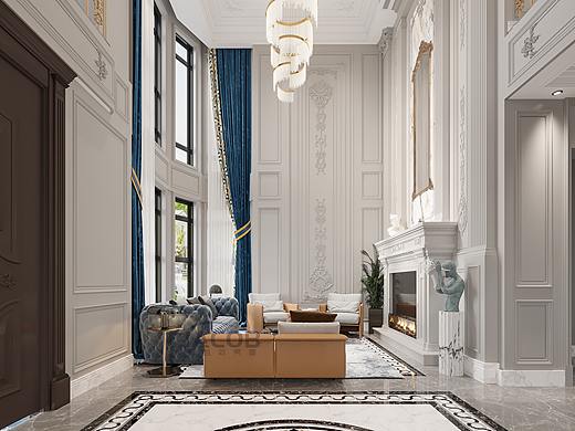 挑空歐式案例（個人主頁-ZNTU3ODk2NTY=） - 家裝設(shè)計 - 站酷設(shè)計師雅各李晨晨原創(chuàng)素材 - 站酷ZCOOL